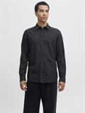 JJECLASSIC MELANGE SHIRT L/S NOOS dark grey melange