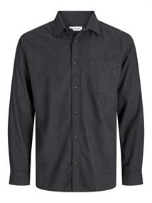 JJECLASSIC MELANGE SHIRT L/S NOOS dark grey melange