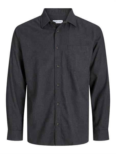 JJECLASSIC MELANGE SHIRT L/S NOOS dark grey melange