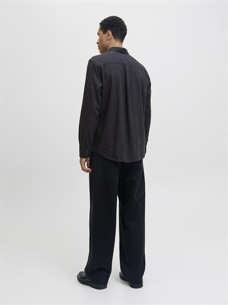 JJECLASSIC MELANGE SHIRT L/S NOOS dark grey melange