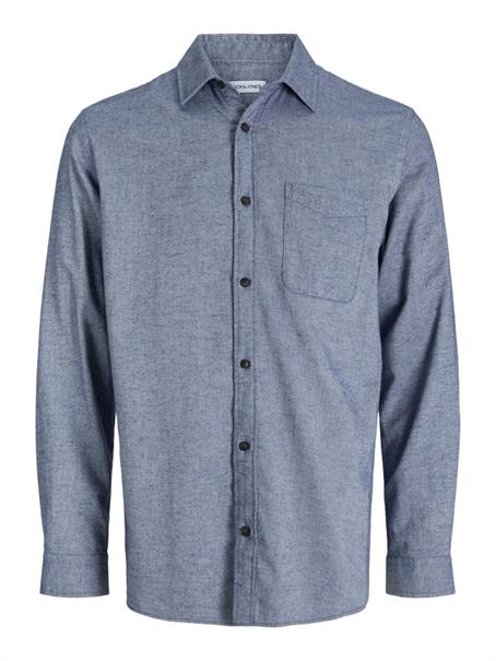 JJECLASSIC MELANGE SHIRT L/S NOOS faded denim