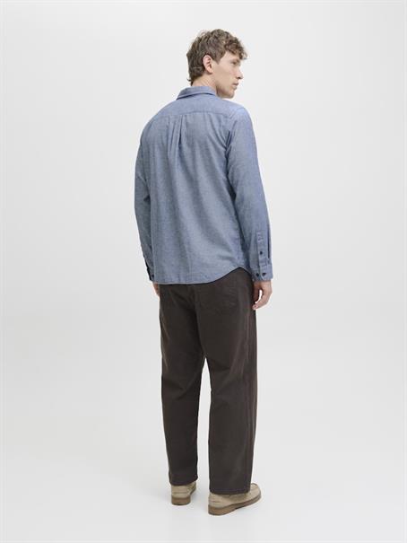 JJECLASSIC MELANGE SHIRT L/S NOOS faded denim