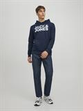JJECORP LOGO SWEAT HOOD NOOS navy blazer-reg -large print
