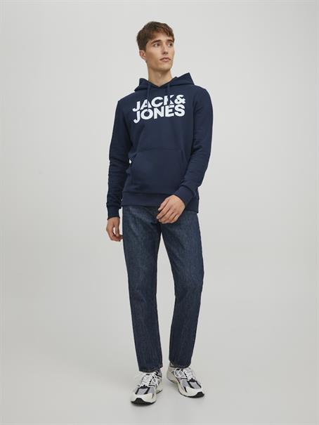 JJECORP LOGO SWEAT HOOD NOOS navy blazer-reg -large print