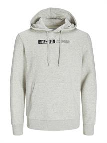 JJECORP LOGO SWEAT HOOD PLAY NOOS white melange