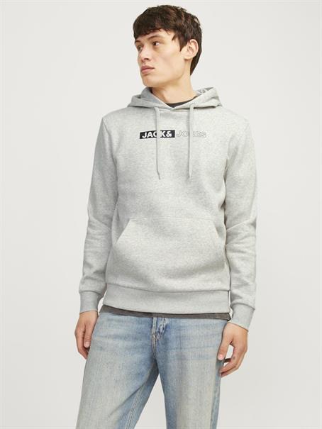 JJECORP LOGO SWEAT HOOD PLAY NOOS white melange