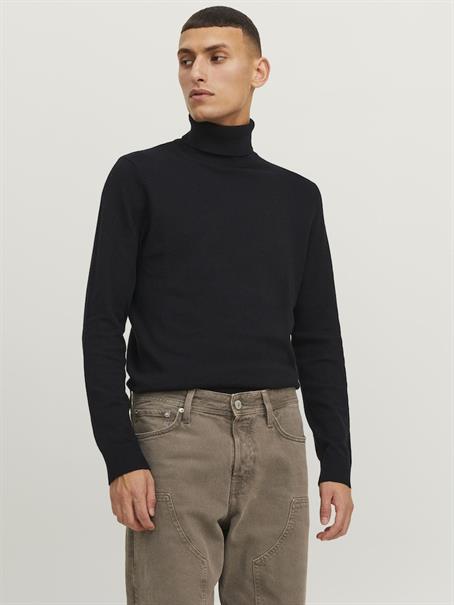 JJEEMIL KNIT ROLL NECK NOOS black
