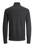 JJEEMIL KNIT ROLL NECK NOOS dark grey melange