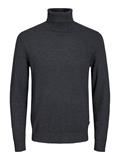 JJEEMIL KNIT ROLL NECK NOOS dark grey melange