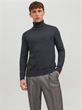 JJEEMIL KNIT ROLL NECK NOOS dark grey melange