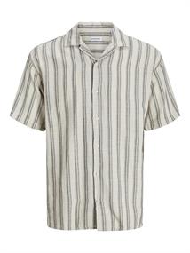 JJEENZO STRIPE RESORT SHIRT SS SN moonbeam