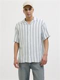 JJEENZO STRIPE RESORT SHIRT SS SN white