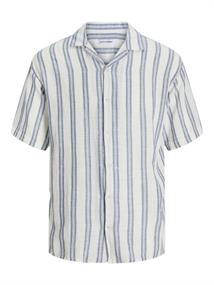 JJEENZO STRIPE RESORT SHIRT SS SN white