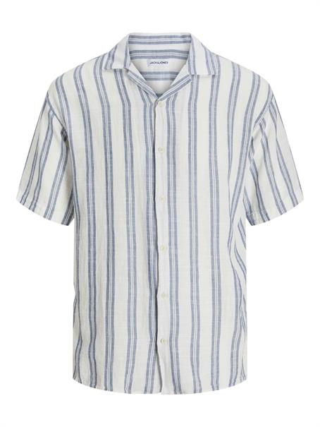 JJEENZO STRIPE RESORT SHIRT SS SN white