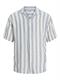 JJEENZO STRIPE RESORT SHIRT SS SN white
