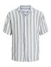 JJEENZO STRIPE RESORT SHIRT SS SN white
