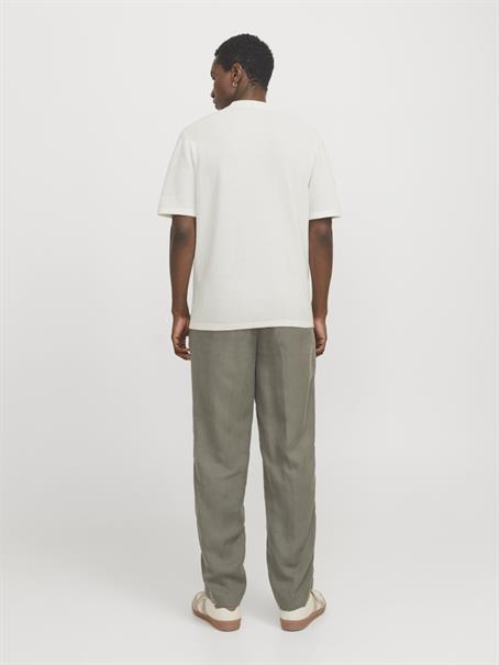 JJEGEORGE KNIT POLO SS SN cloud dancer