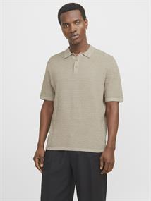 JJEGEORGE KNIT POLO SS SN coriander