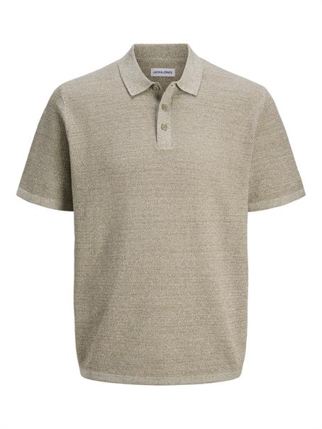 JJEGEORGE KNIT POLO SS SN coriander