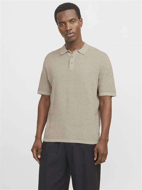 JJEGEORGE KNIT POLO SS SN coriander