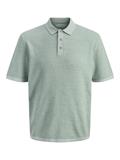 JJEGEORGE KNIT POLO SS SN granite green