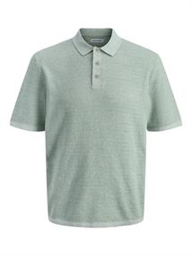 JJEGEORGE KNIT POLO SS SN granite green