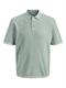 JJEGEORGE KNIT POLO SS SN granite green