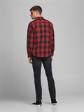 JJEGINGHAM TWILL SHIRT L/S NOOS dunkelrot1