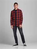 JJEGINGHAM TWILL SHIRT L/S NOOS dunkelrot1