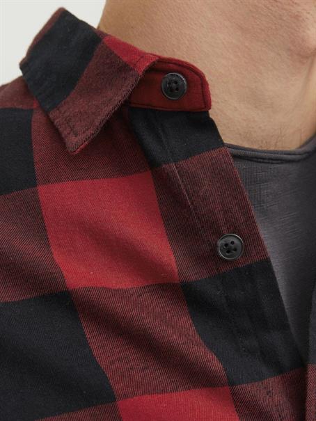 JJEGINGHAM TWILL SHIRT L/S NOOS dunkelrot1