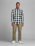 JJEGINGHAM TWILL SHIRT L/S NOOS whisper white