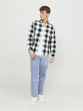 JJEGINGHAM TWILL SHIRT L/S NOOS whisper white