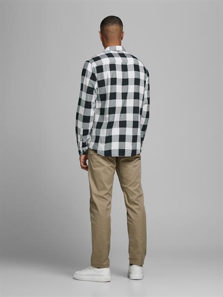 JJEGINGHAM TWILL SHIRT L/S NOOS whisper white