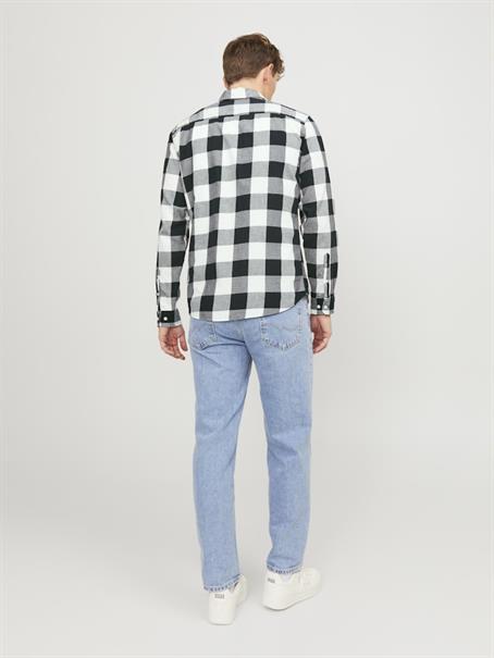 JJEGINGHAM TWILL SHIRT L/S NOOS whisper white
