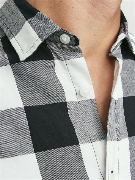 JJEGINGHAM TWILL SHIRT L/S NOOS whisper white