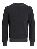 JJEGLOBE KNIT CREW NECK NOOS dark grey melange