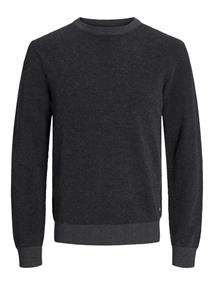 JJEGLOBE KNIT CREW NECK NOOS dark grey melange