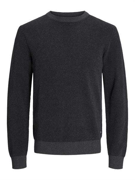 JJEGLOBE KNIT CREW NECK NOOS dark grey melange