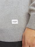 JJEGLOBE KNIT CREW NECK NOOS light grey melange