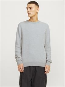 JJEGLOBE KNIT CREW NECK NOOS light grey melange