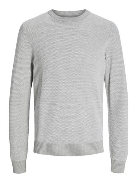 JJEGLOBE KNIT CREW NECK NOOS light grey melange