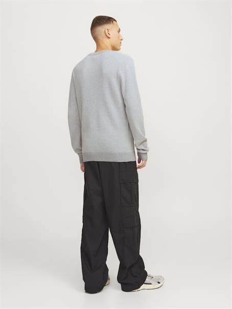 JJEGLOBE KNIT CREW NECK NOOS light grey melange
