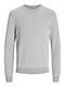 JJEGLOBE KNIT CREW NECK NOOS light grey melange