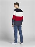 JJEGUSTAV KNIT CREW NECK NOOS true red