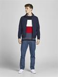 JJEGUSTAV KNIT CREW NECK NOOS true red