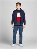 JJEGUSTAV KNIT CREW NECK NOOS true red