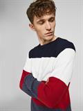 JJEGUSTAV KNIT CREW NECK NOOS true red