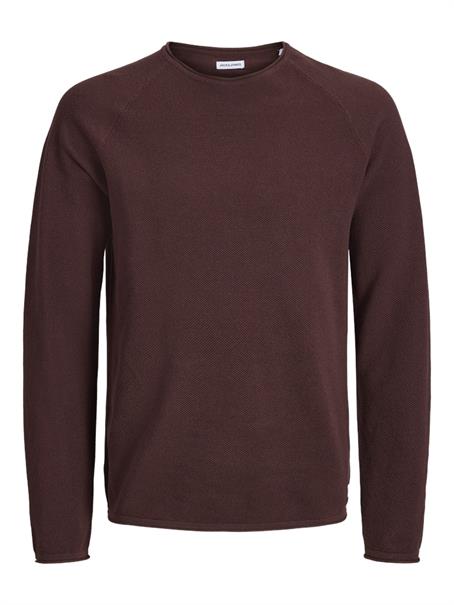 JJEHILL KNIT CREW NECK NOOS bitter chocolate