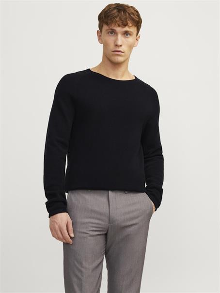 JJEHILL KNIT CREW NECK NOOS black