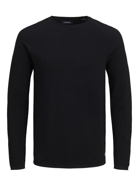 JJEHILL KNIT CREW NECK NOOS black